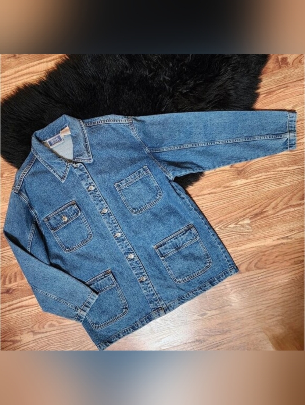 Vintage BILL BLASS Chore Coat Jean Jacket Women's Size Medium